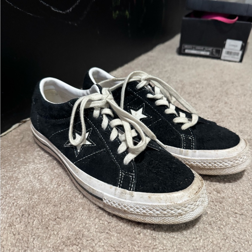 Converse Black and White Low-Top Sneakers